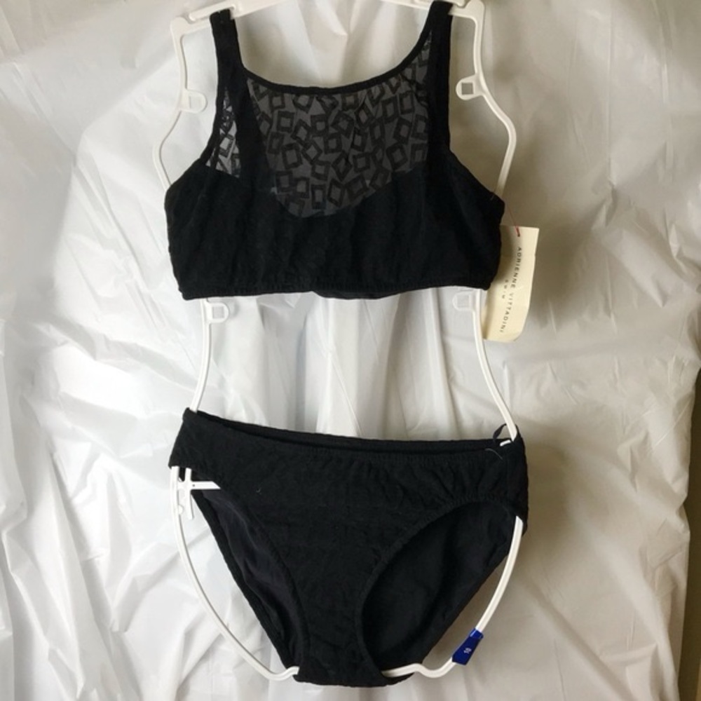 Adrienne Vittadini NEW Bikini 2 Piece Bathing Suit Swim Bra Tank Bottoms